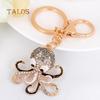 Lovely Cartoon Octopus Pendant Key Chain Keychain Ring Bag Purse Wallet Decor Suspension Trinket