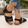 Fashion Classic Double Button Sandals Women's Summer Shoes Outdoor Comfortable Sandals Lightweight Beach Shoes Breathable Slippers