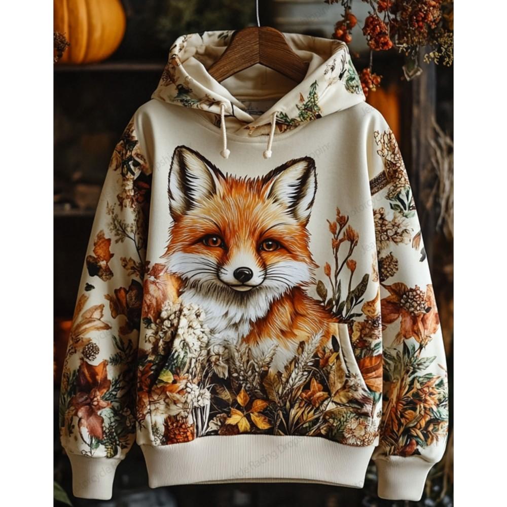 Funny Animal Hoodies Chicken Squirrel Horse 3D Print Women's Hooded Sweatshirts Pullover Y2K Tops Tracksuit Unisex Coat Clothing