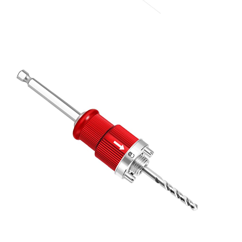 Quick Release Hole Saw Arbor Adapter Self Locking 10mm Hex Shank Rapid Coring Connecting Rod for Pipe Extension and