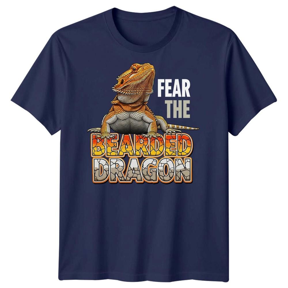 Fear The Bearded Dragon Reptiles Animals Mens TShirt