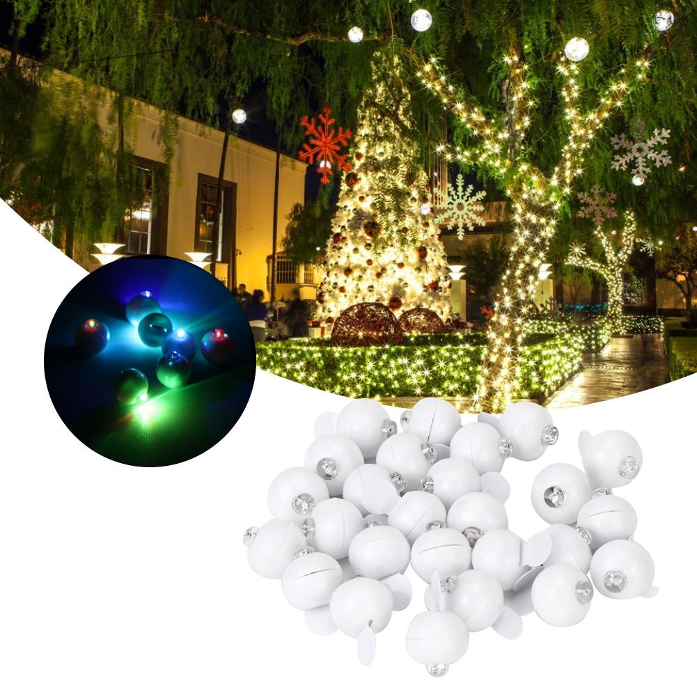 100Pcs Mini Round LED Balloon Lights Ball Lamps Christmas Wedding Party Home DecorationColorful