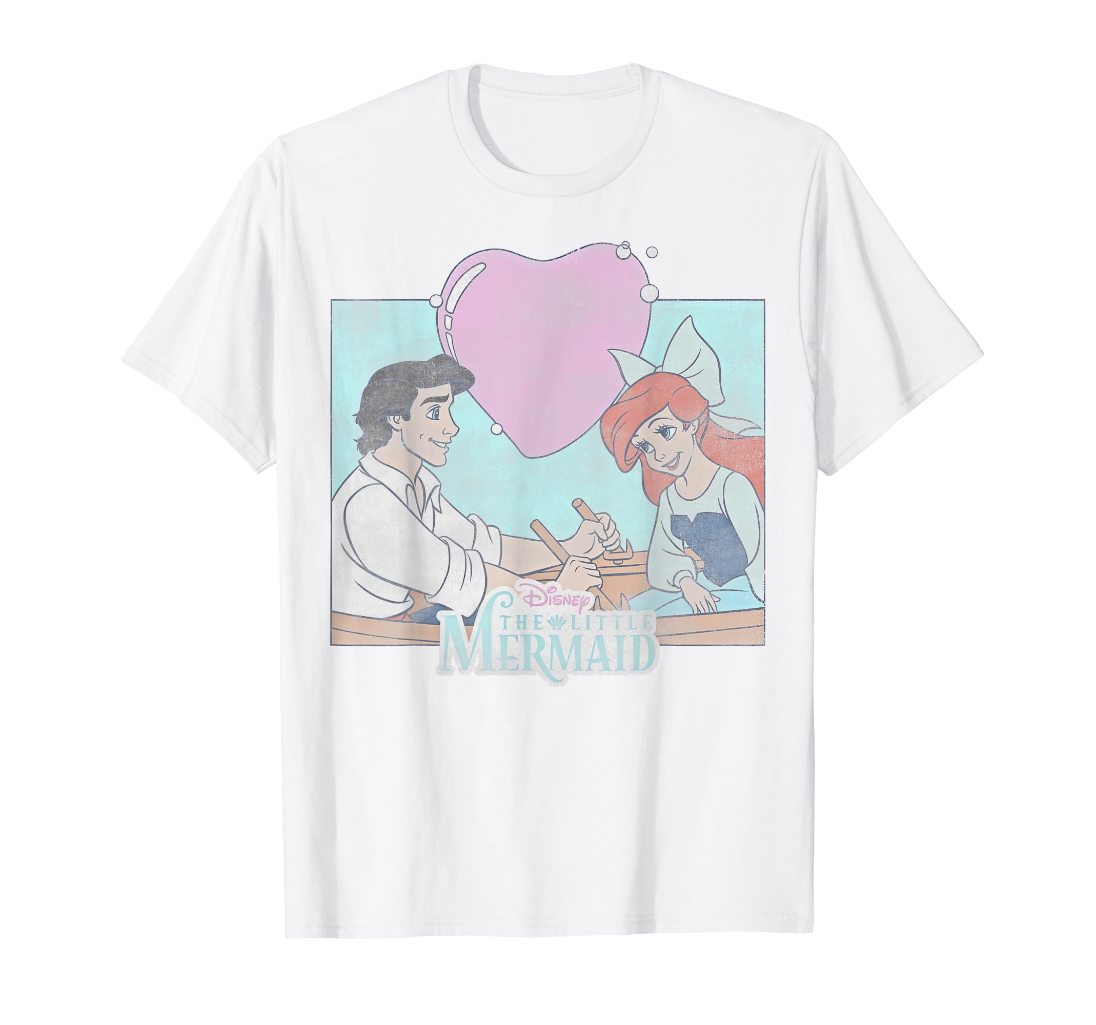 

Disney Little Mermaid Eric & Ariel Heart Portrait T-Shirt