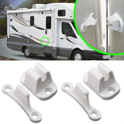 1pc Caravan RV Door Stopper with Elastic Grip Durable Plastic Handle Holder for Camper Van & Trailer RV Secure Door Locking System Vehicle Door Lock