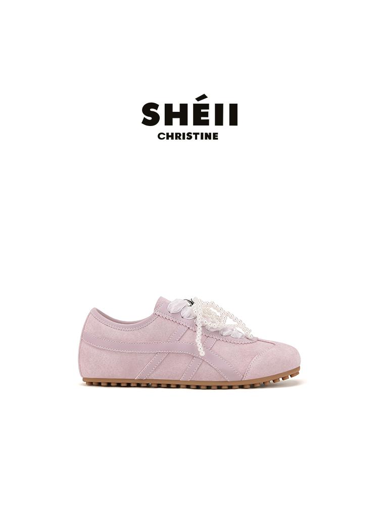 

[Лан Кабинет] Кружевная Фея~ Новые Квадратные Головки Жемчужные Шнурки Спортивная Обувь Forrest Gump Повседневная Обувь Женская Немецкая Тренировочная Обувь 35 фиолетовый