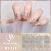 Three-dimensional Waterproof No-bake Gel Nail Polish Film Full Sticker European and American Sexy Nail Film Paper Nail Film Paper