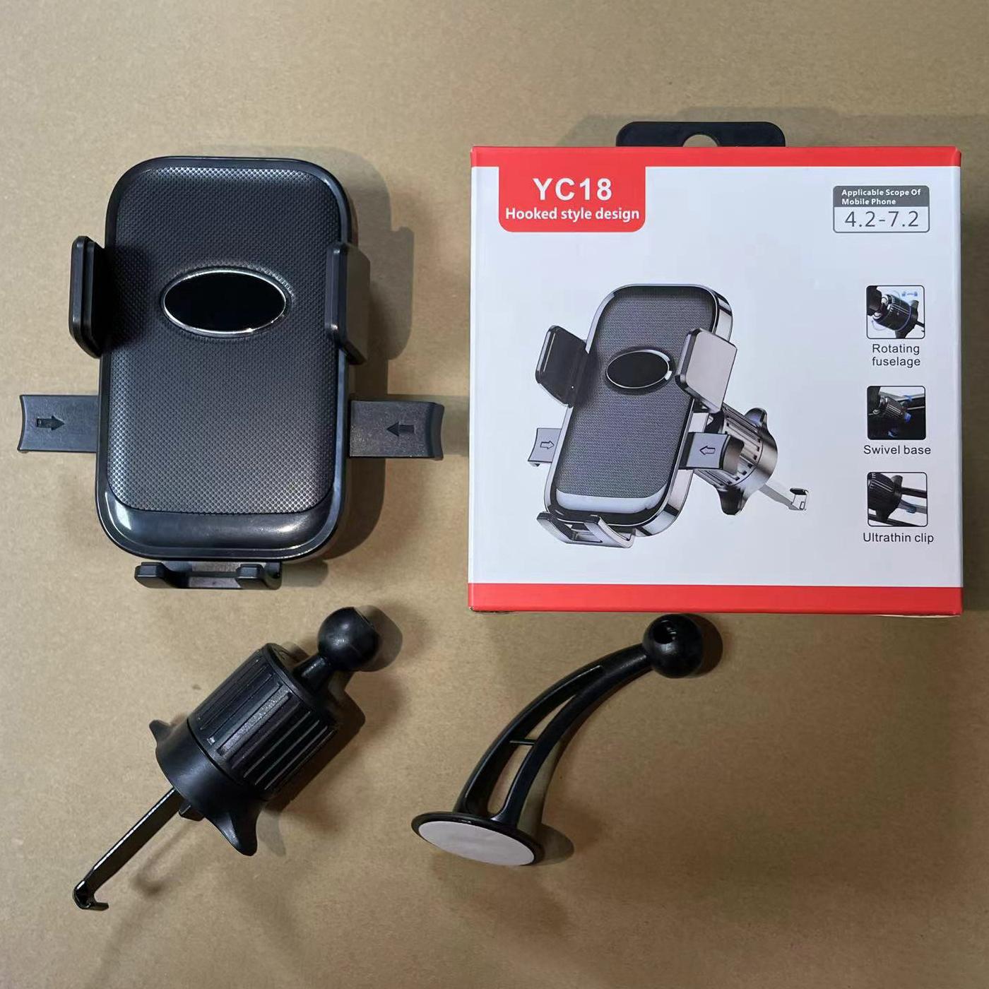 

Автомобильный держатель для телефона на вентиляционную решетку Автомобильное крепление для большого телефона и толстых чехлов Hands Free для сотового телефона Автомобильные зажимы для всех телефонов чёрный