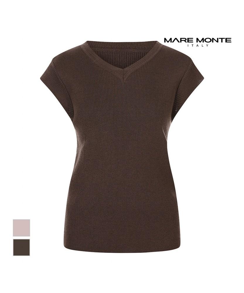 MAREMONTE Cap Sleeve V-Neck Knit_M244Mkt22P0