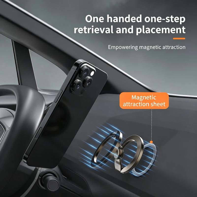 1Pcs 360° Rotating Stand Foldable Double-Sided Phone Holder With Strong Magnet Finger Grip For Phone 17/16/15/14/13