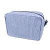 Vintage American Cotton Makeup Bag With Striped Pattern For Travel And Daily Use