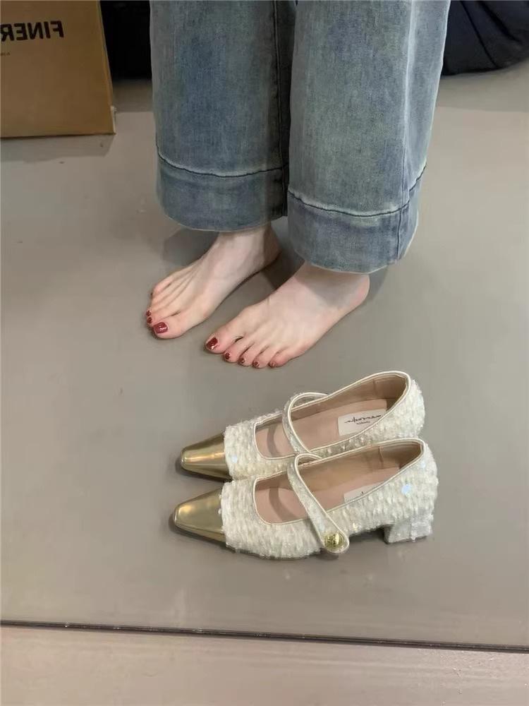 Temperament Mary Jane Schuhe Damen Frühling 2025 neu High-End Rock rosa Schuhe