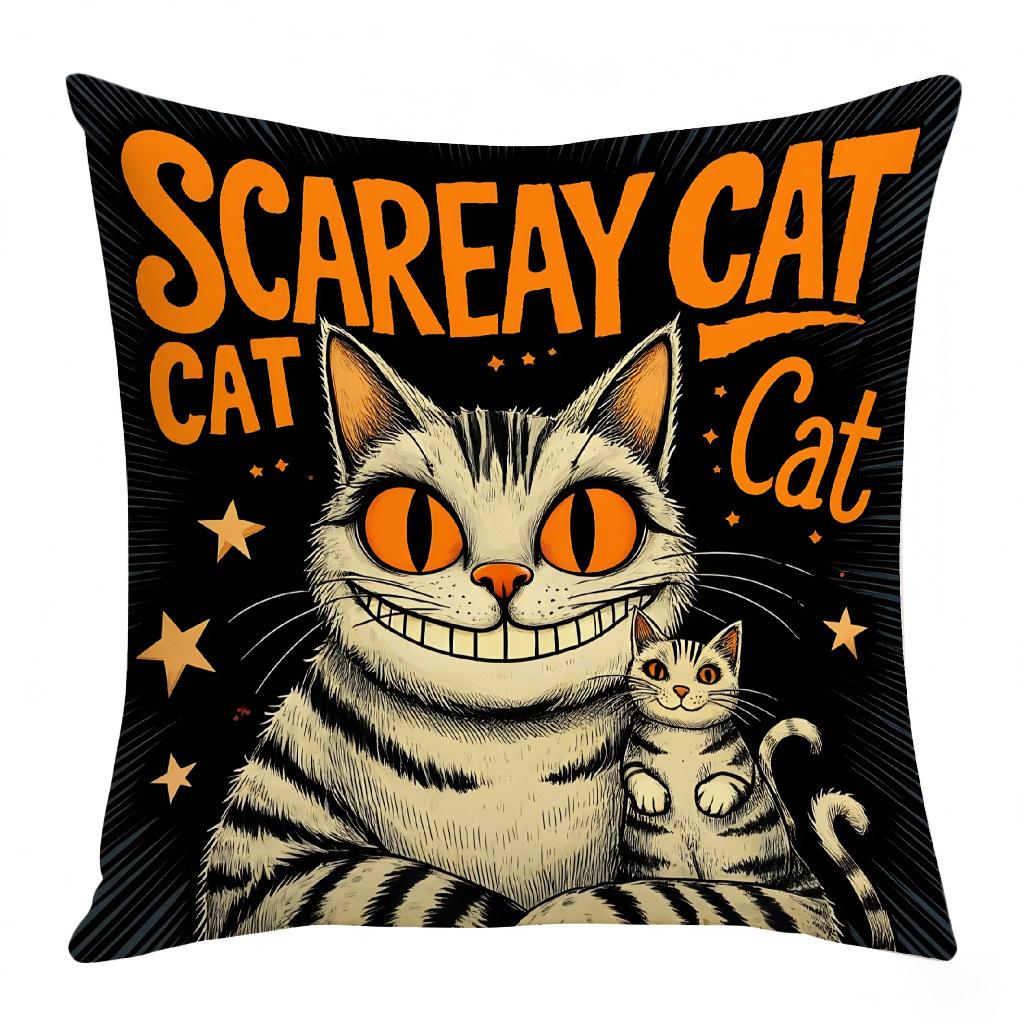 

Мультяшная Хэллоуинская наволочка Новое украшение для дома Смешная наволочка 45 * 45 (excluding core)