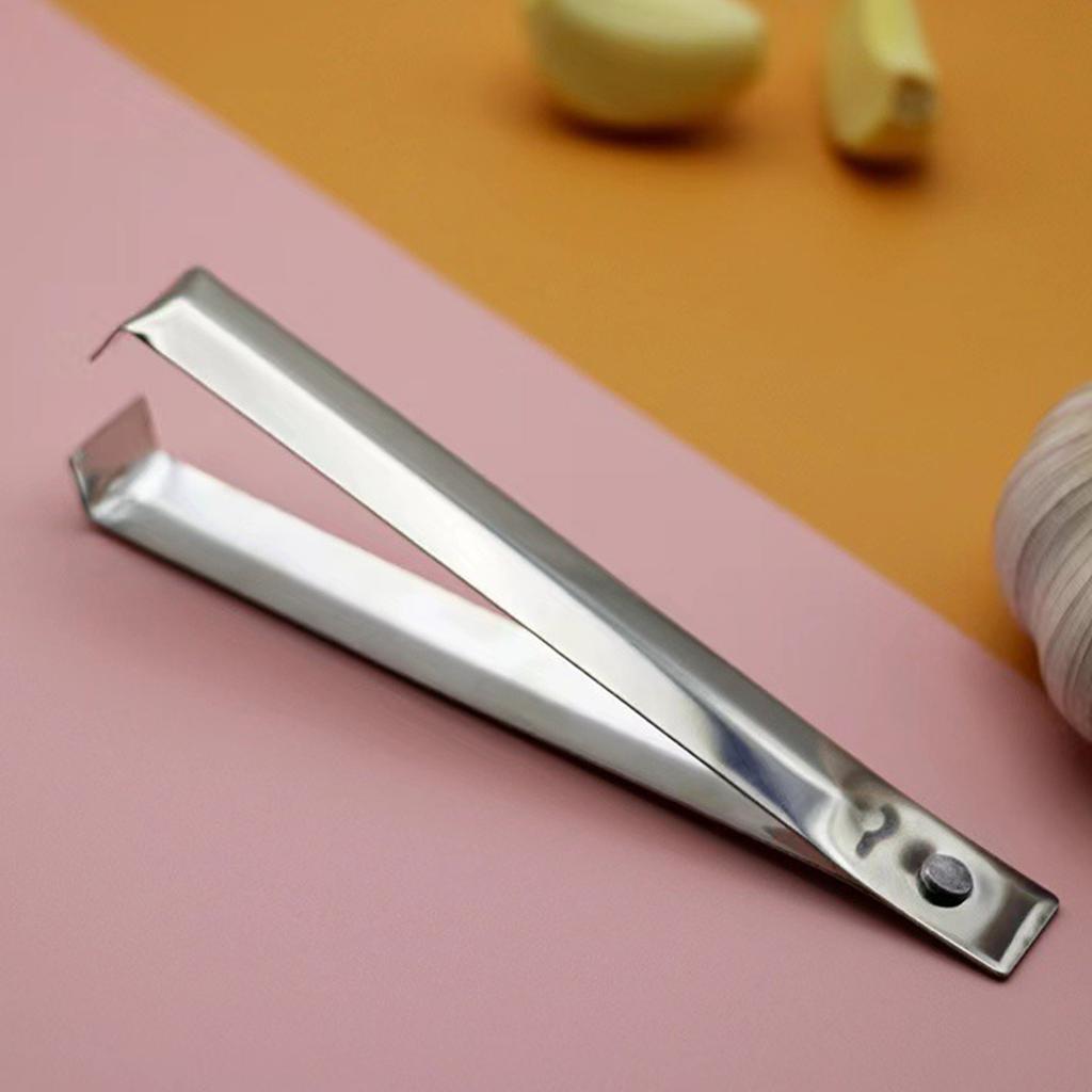 2 Pack Professional Garlic Skin Remover and Extractor Fish Bone Tweezers Time Saving Accessories for Cooking Enthusiasts
