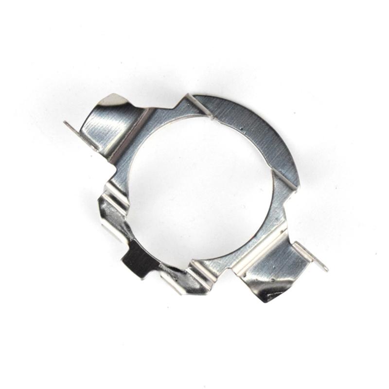 Automotive H7 Headlight Holder Clips Metal Construction For LED Bulb Stability During Vehicle Motion