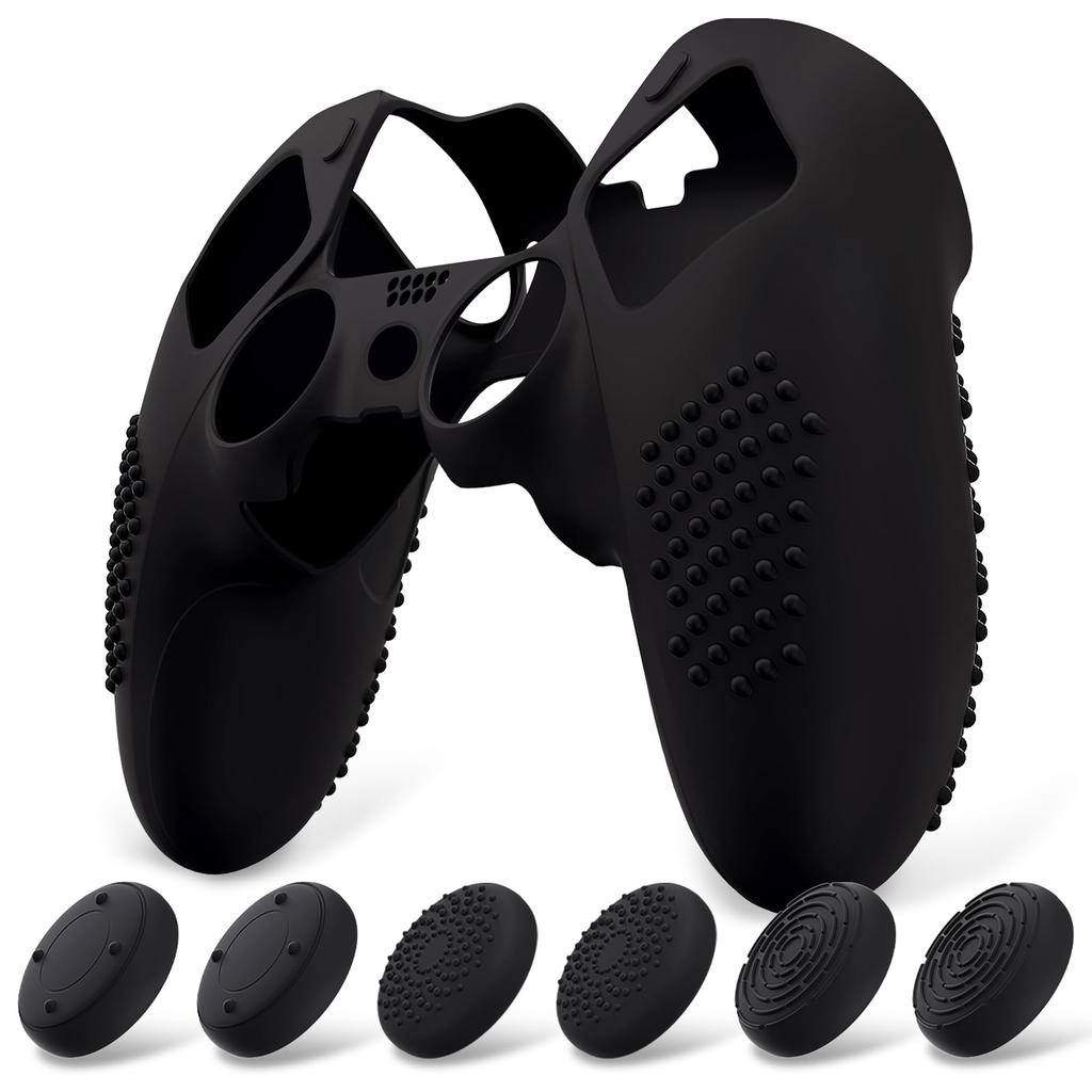 Silikonový krycí obal pro PlayVital ps5 Edge měkký pryžový chránič kůže pro ps5 s krytkou pro palec 3D Studded Edition Studded Edition Protiskluzová