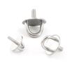 For Boat Marine Swing Hammock Pad Eye Plate 304 Stainless Steel Staple Ring Hook