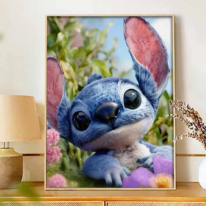 Disney Stitch Diamond Painting Kit 5D DIY, suitable for beginners and craft lovers, interior space decoration