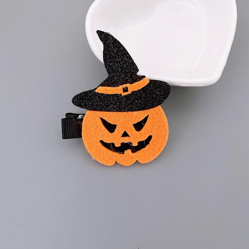 Bandeau Citrouille d'Halloween Squelettique & Pinces à Cheveux Mignonnes pour Enfants