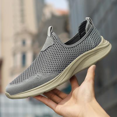 Mode Sommer Designer Mode Neue Herren Air Mesh Atmungsaktiv Plateau Freizeit Schuhe Männlich Walking Sneaker Ballerinas Slipper Loafer