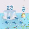 Pink Blue Digital Candle 0-9 Number Birthday Candles Cake Dessert Insert Decoration Baby Shower Anniversary Day Cake Decor