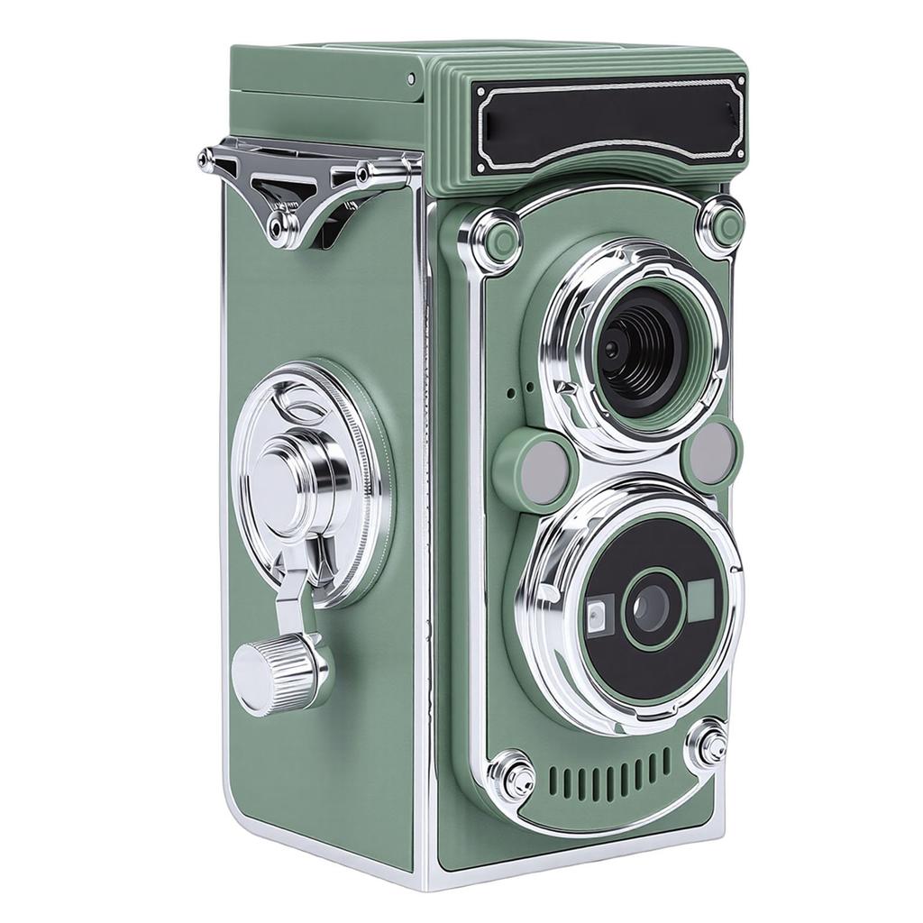 Vintage Digital Camera Portable TLR Style Retro 2.7K Video 24MP Autofocus Vlog Camera Manual Joystick for Beginners