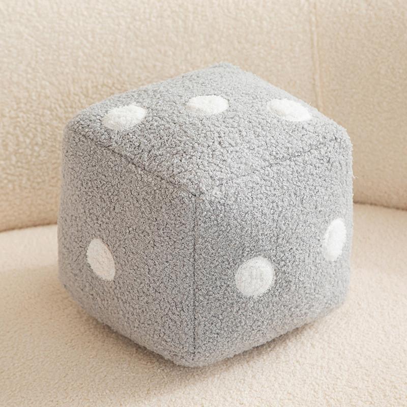 Plush Pattern Dice Toy Cute Cartoon Cushion With Pp Cotton Filling Office Home