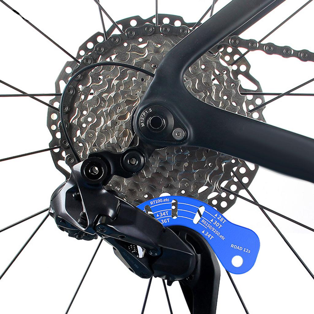 Road Bike Rear Derailleur Adjuster Chain Gaps Adjustment Gauge Tool for Bicycles Cycling Bike Tool Maintenance Shop Tool