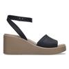 Crocs Women S Brooklyn Ankle Strap Wedge Bkm  24SwSd209406 