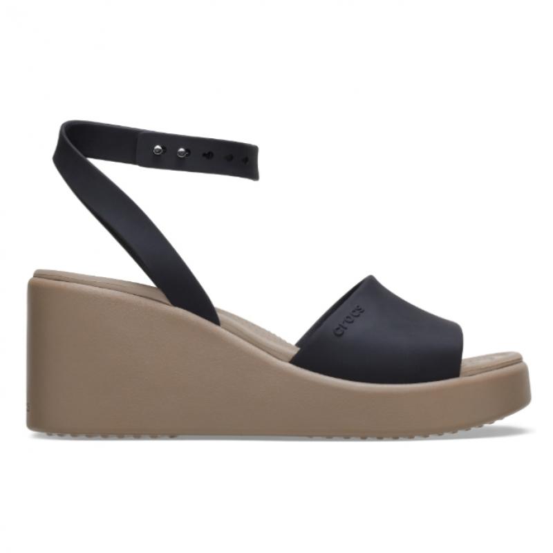 Crocs Women S Brooklyn Ankle Strap Wedge Bkm  24SwSd209406 