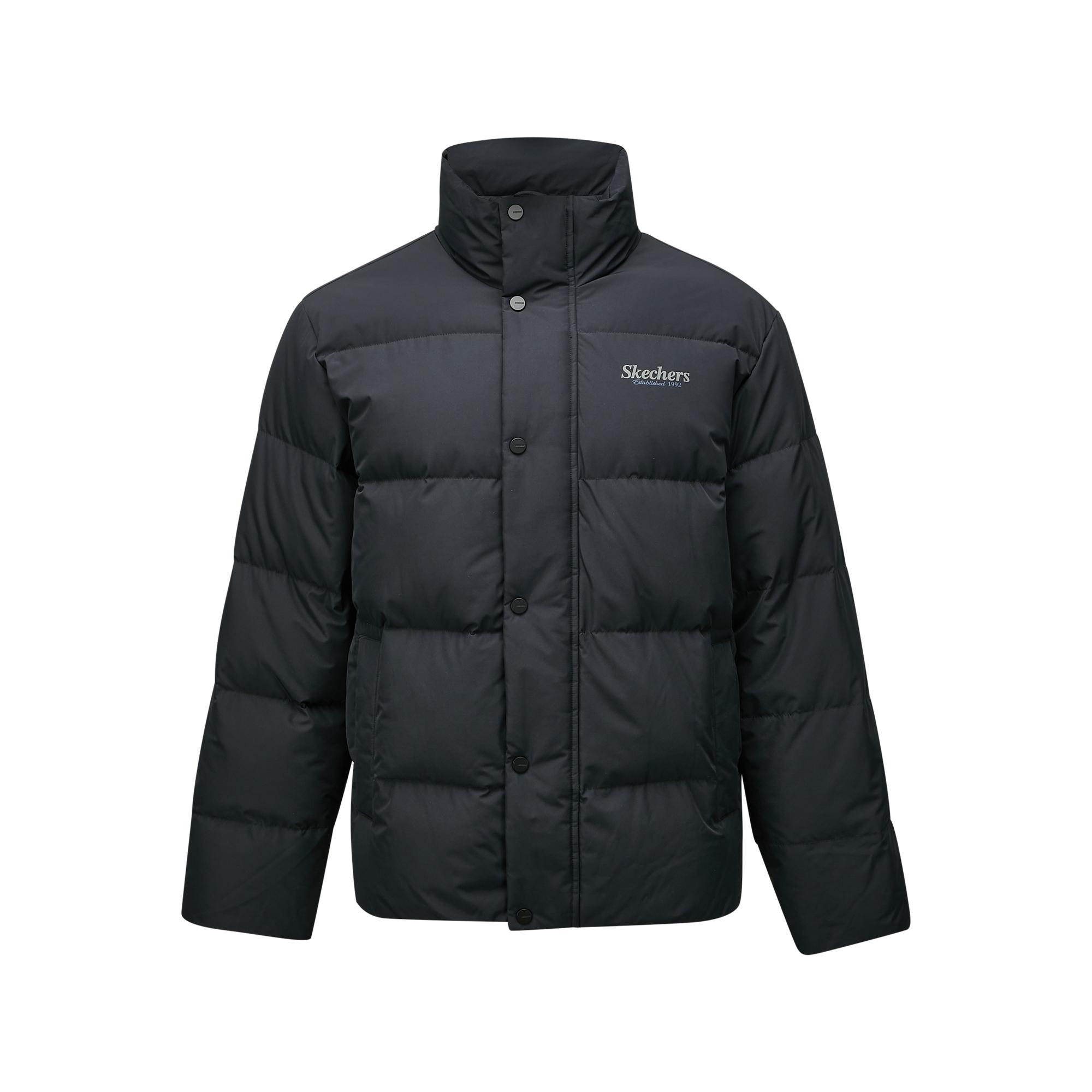 Skechers Fashionable Comfortable Soft Versatile Down Jacket Unisex Outerwear Carbon-Black L424U296-0018 L
