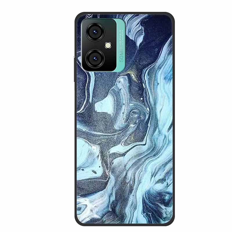 For Blackview Oscal C70 Phone Cover Case Luxury Silicone TPU For Blackview Oscal C 70 Soft Marble Flowers Protective Cases Coque