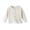 Autumn Lace Trim Long Sleeve T-Shirt for Girls