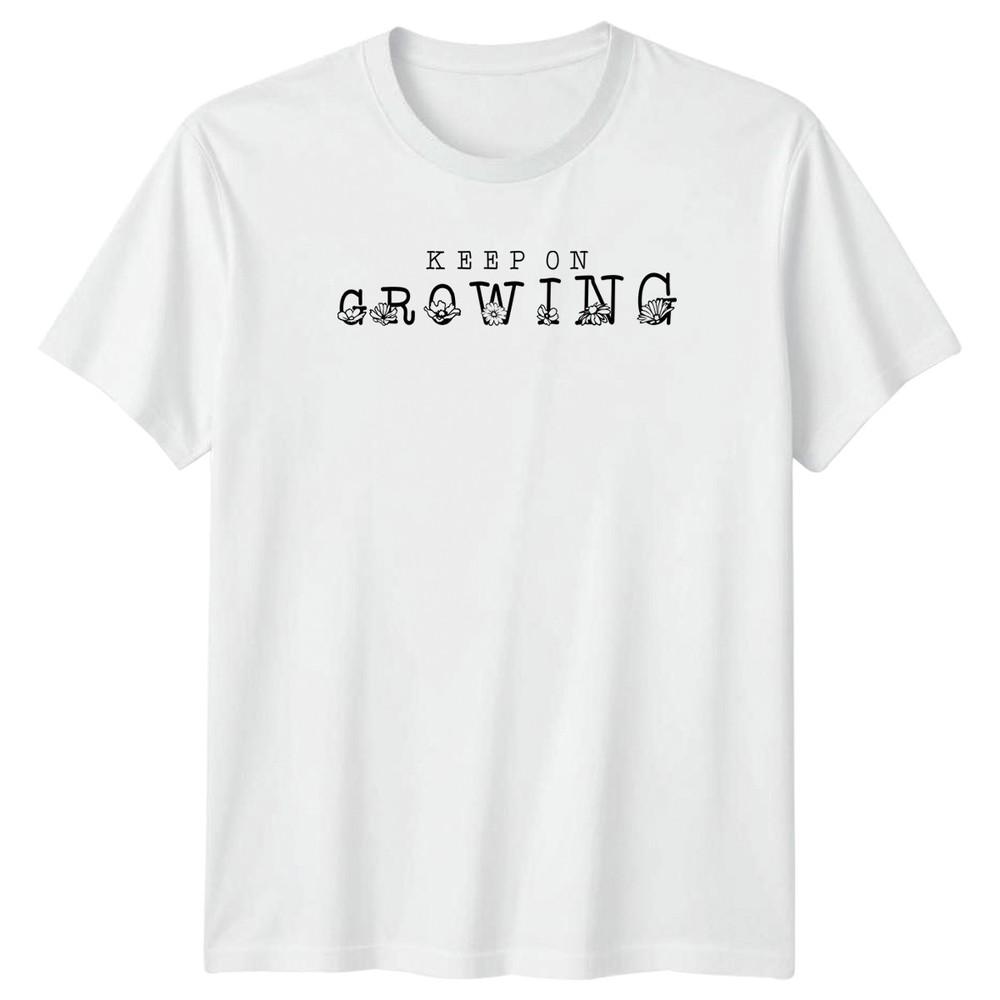 Keep On Growing Unisexs TShirt Botanical Gardener Gardening Birthday S