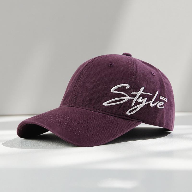 

New Street Wind Side Letter Embroidery Baseball Cap Female Versatile Cap Male Couple Trendy Brand Adjustable
