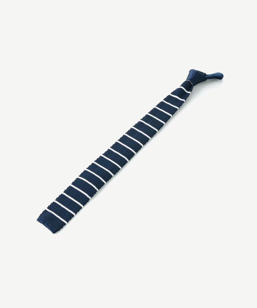STCO Codigallery Striped Knit Tie Navy_Cntwz11Btn