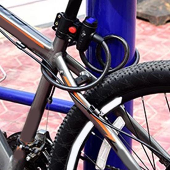 Lacăt Bicicletă cu Chei Rezistent la Rugină Anti-Zgârieturi Anti-Furt Universal Bicicletă MTB Șosea Lanț din Cablu de Oțel