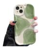 Smudge Ink Suitable for Apple 15 Mobile Phone Case IP14 16promax Transparent 11 12 Wave Pattern 13 Xsmax