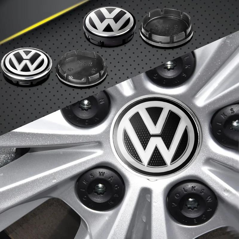 JQTYB1 For Volkswagen VW Golf Polo Beetle CC Touareg Passat Jetta R 56/65/66mm Car Original Hub Cap Wheel Center Cover Badge Decoration