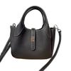 New Leather Women's Bag First Layer Cowhide Li Pattern Leather High-end Feeling Hand Carrying Bucket Bag Women's Lychee Pattern Basket Bag