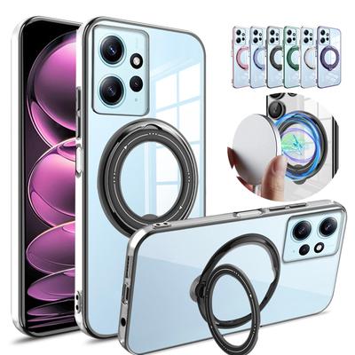 Stoßfeste Beschichtung Klarer Ring für Magsafe Hülle für Xiaomi Redmi Note 12 11 Pro 11S A1 12C 10C 9A 9AT Poco X3 NFC X4 X5 Pro 5G 4G Weiche Silikonhülle