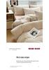 Japanese Minimalist Pure Cotton Bedding Set - Washed Cotton Duvet Cover, Bed Sheet, Dorm-Friendly (3 or 4-piece).