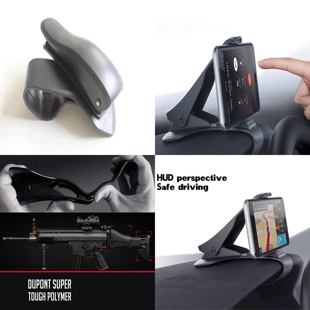Versatile Car Hud Dashboard Mount Holder For Mobile Phones And Gps Navigation Systems