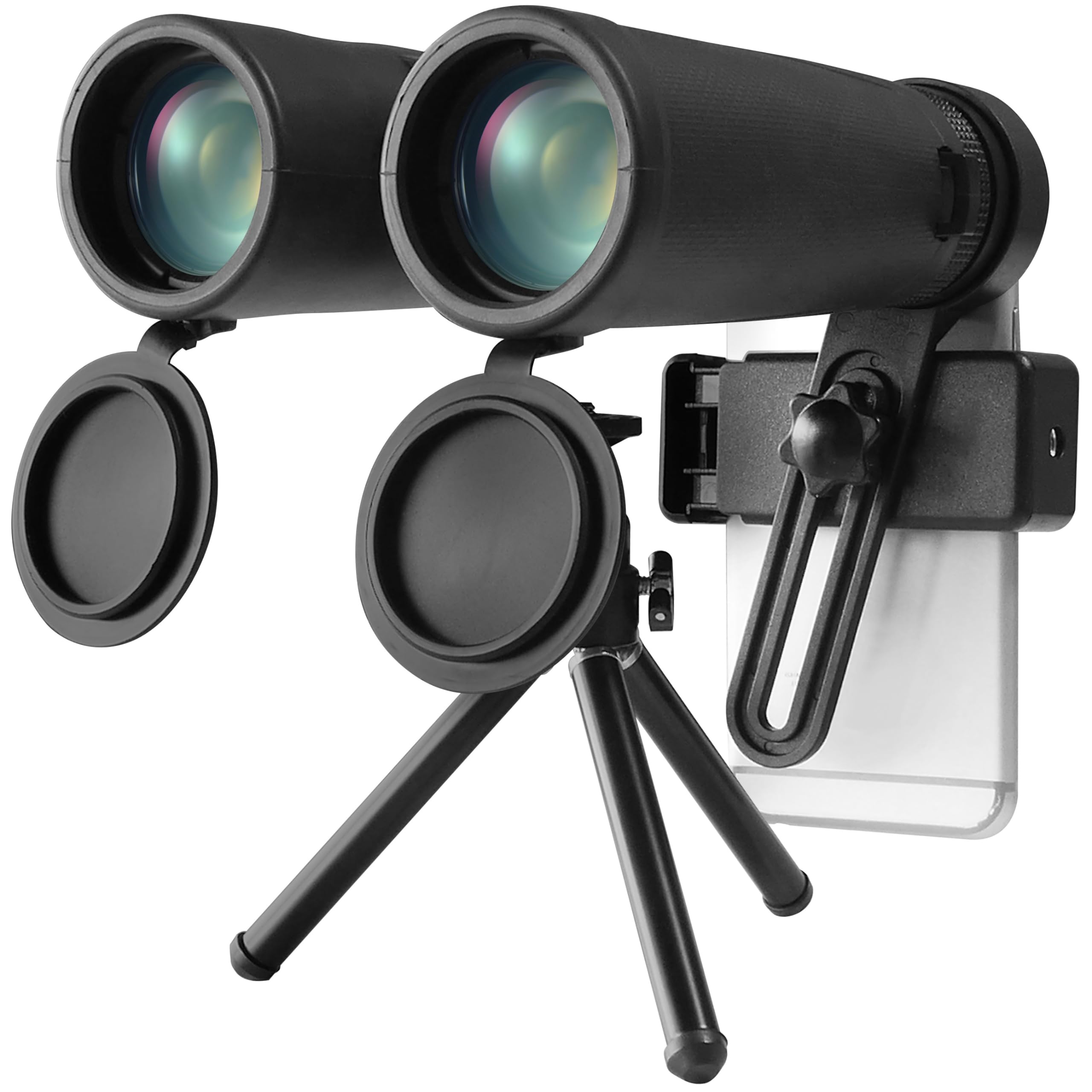 

Binoculars with 10x Magnification, 42mm Objective Lens, Smartphone Adapter, Photography and Recording, Waterproof, Tripod Compatible, Compact and