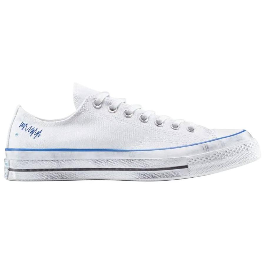 Converse Ader Error X Chuck 70 Low Tofu Oyster Unisex Sneakers Cream Oyster-White Blue A14289C