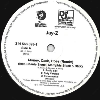 12-Zoll Schallplatte JAY-Z - Money, Cash, Hoes / Jigga What? 3145668931 ROC A FELLA 1999 US Rap & Hip-Hop/R&B Gebraucht