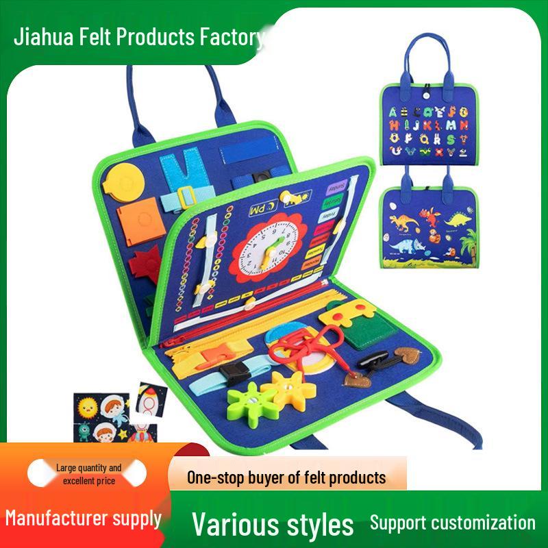 Felt Montessori Busy Board: DIY Educational Toy for Kids - Dressing & Learning Activities