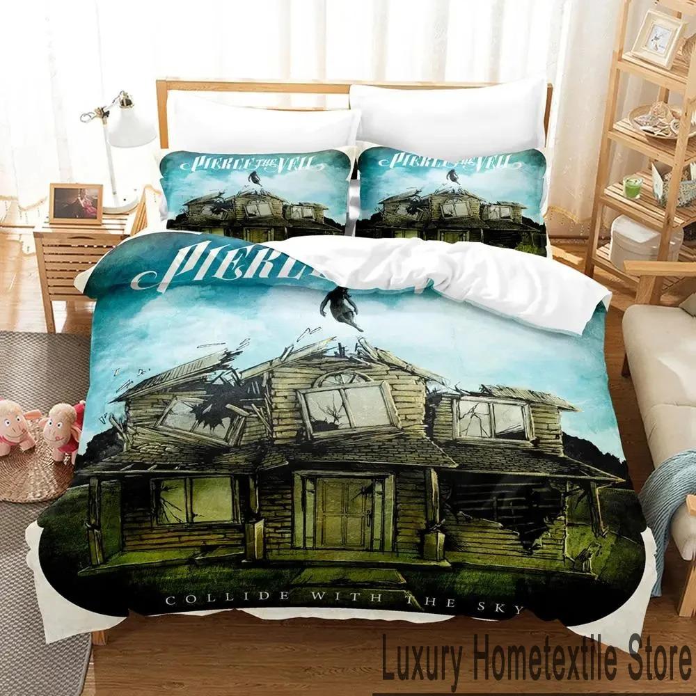 3D Print Pierce The Veil album cover Bedding Set Double Twin King Duvet Cover Comforter Pillowcase Boys Girls Adults Bedroom