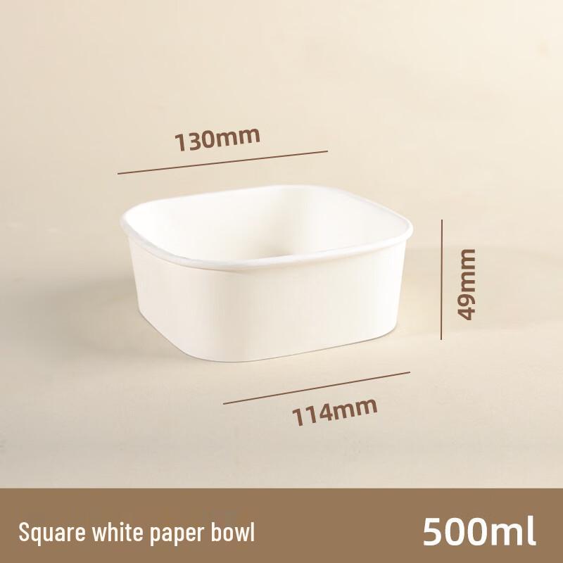 Disposable Square Kraft Paper Meal Box