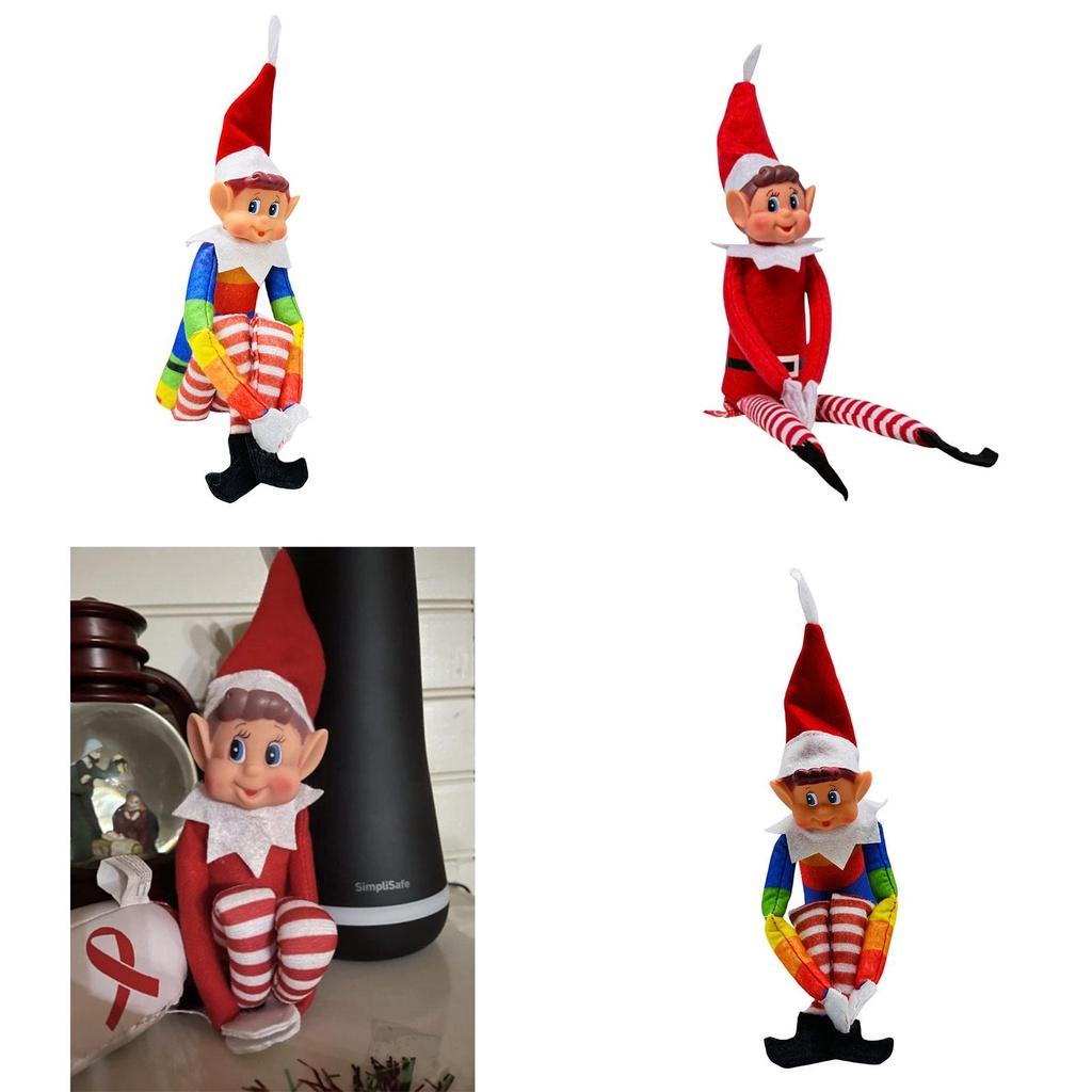 Adorable Poupée Elfe de Noël Peluche Jouet Pour Décorations Festives de Maison Et Cadeaux