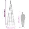 LED Christmas Tree 550 Warm White LEDs 300 cm